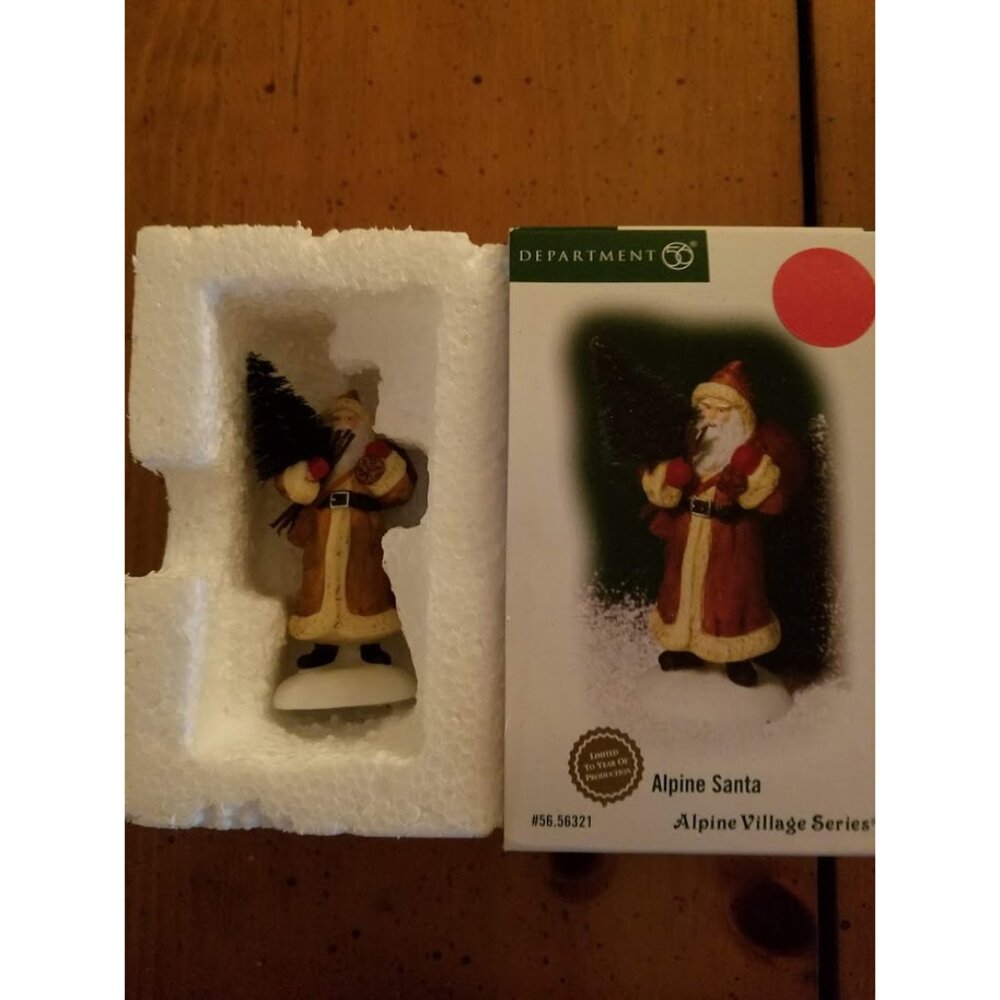 "Alpine Santa" #56321 Alpine Village Series -Retired-